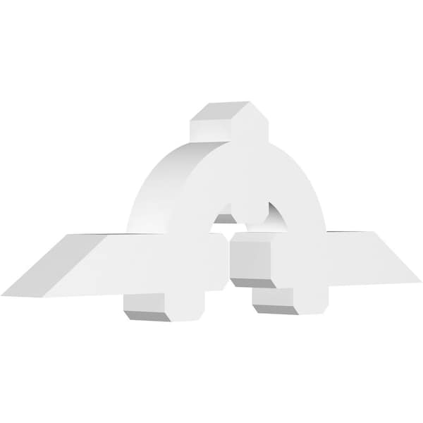 Ekena Millwork Ericson Architectural Grade PVC Gable Bracket, 60"W x 20"H x 6"D x 6"F, 8/12 Pitch GBP060X20X0606ERI00 - main